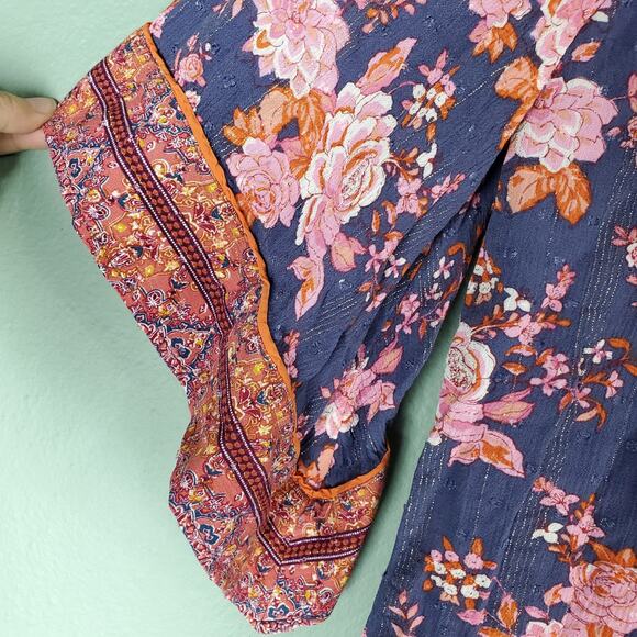 Matilda Jane Womens Kimono Top Olivia Floral Print Size Extra Small/Small - Picture 7 of 7